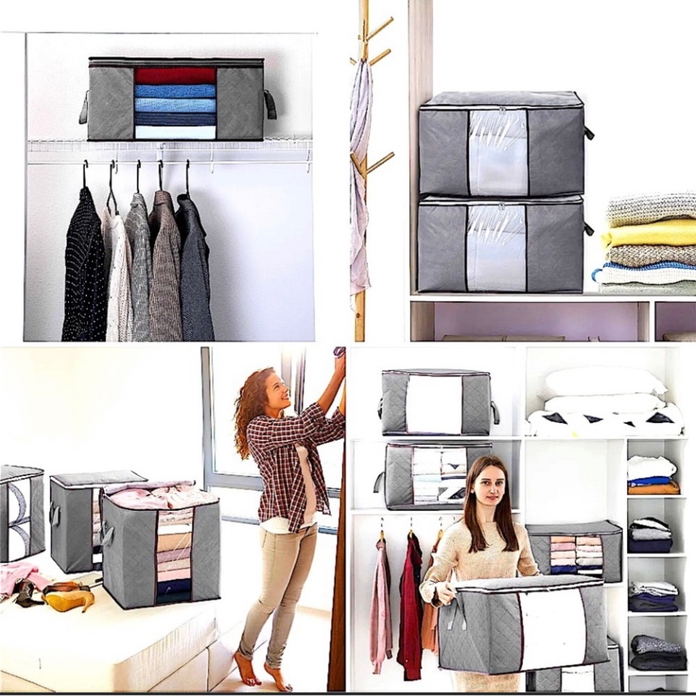 Quilted Large
Storage Organizer-6 Counts